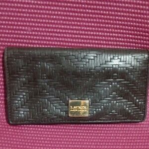 Lauren Ralph Lauren Black Textured Clutch